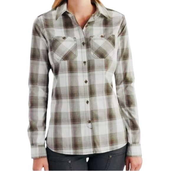 Carhartt Button Down Roll Tab Sleeve Shirt - Picture 1 of 5